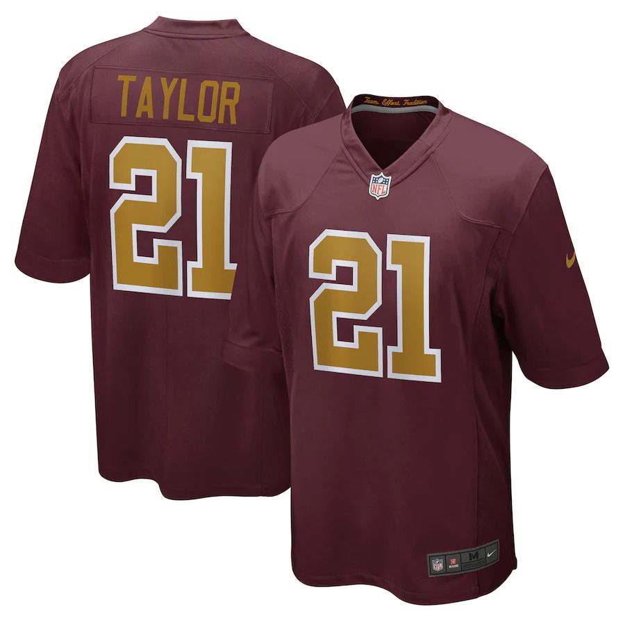 Men Washington Redskins #21 Sean Taylor Nike Burgundy Game Retired Player Alternate NFL Jersey